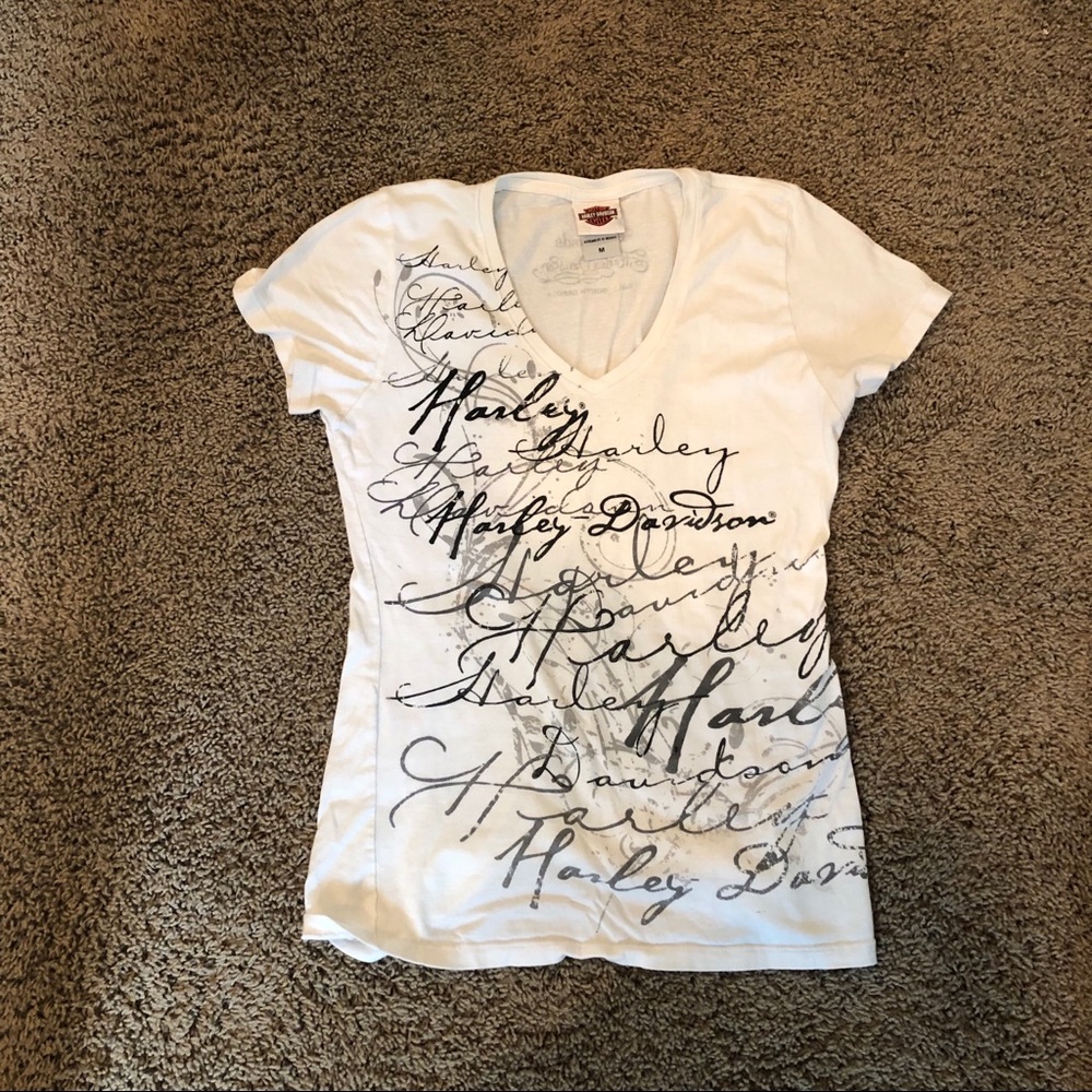 Harley Davidson V-neck T-shirt